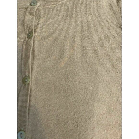 Malika Solid Beige Long Sleeve Cardigan Sweater - Picture 6 of 6